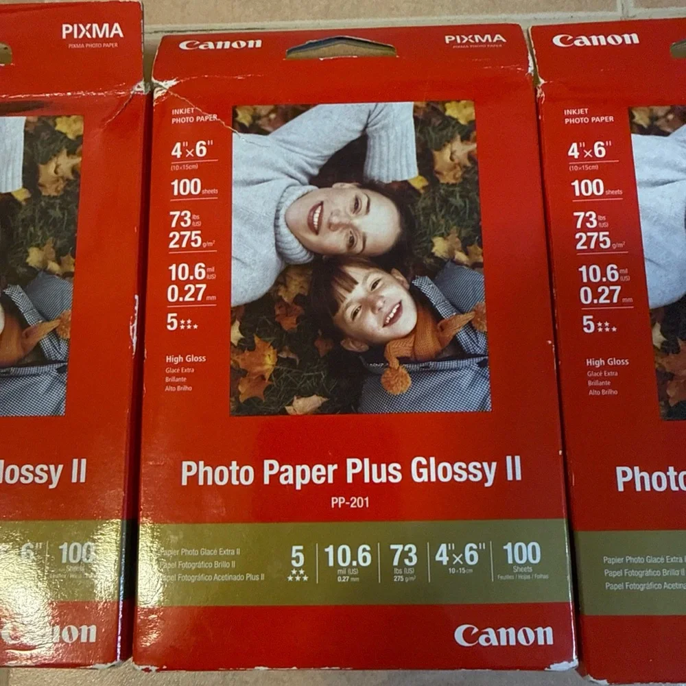 Canon Red Photo Paper Plus Glossy II